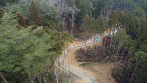林業専用道（規格相当）角井線開設工事